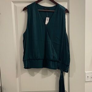 Banana Republic Deep Teal Wrap Tank Top
